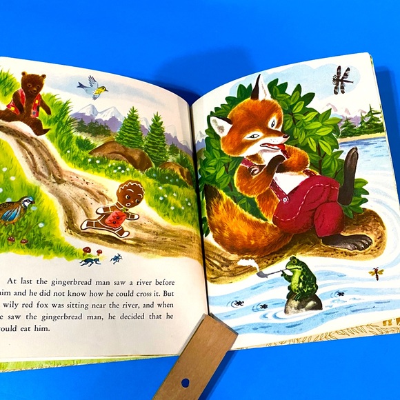 THE GINGERBREAD MAN VTG 1961 A LITTLE GOLDEN BOOK HARDCOVER CLASSIC STORY - Picture 12 of 15